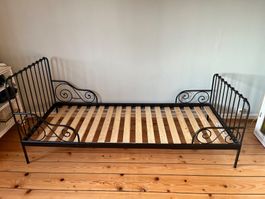 IKEA mitwachsendes Kinderbett Metall schwarz Anais gebraucht