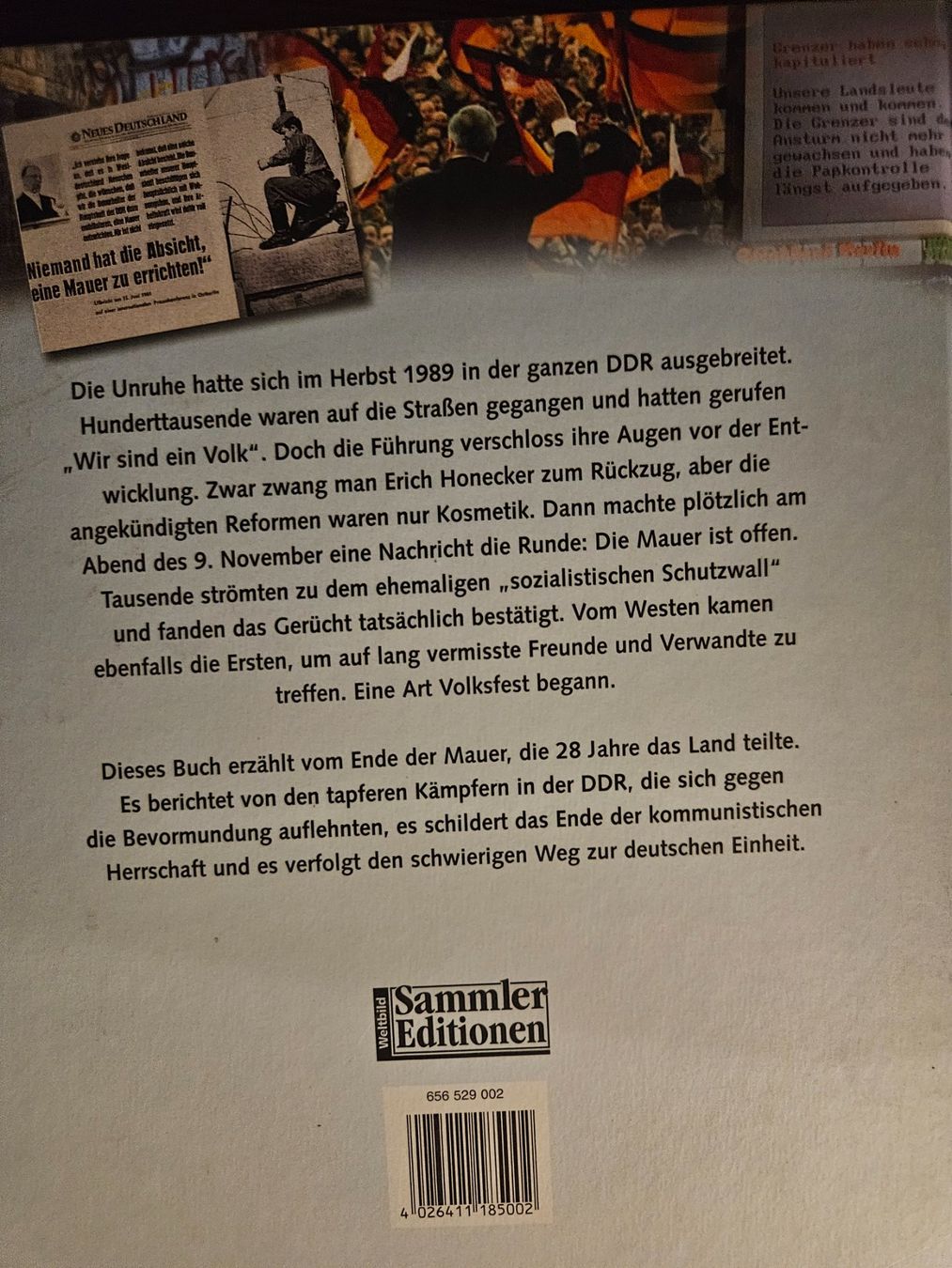 Bücher: 9.11.1989 Der Fall der Berliner Mauer – Gebraucht aus Zürich von lorenzo167 1