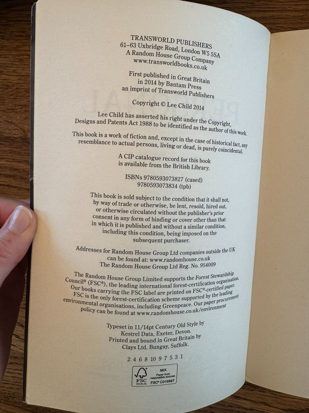 Lee Child Reacher Personal (English) (Gebraucht) in Esslingen für CHF 5