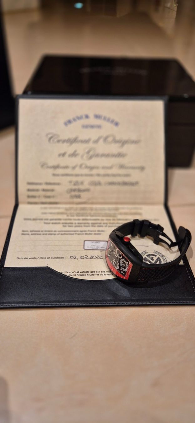 Franck Muller Orologi: Franck Muller Vanguard Carbon – Usato da Tenniken venduto da Dudge 1