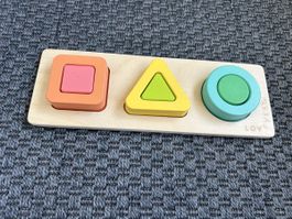 Wooden Shape Sorter Puzzle - Educational Toy for Toddlers 3-
