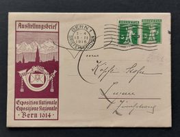Ausstellungsbrief 1914, Tellknabe 5 + 5 Rappen