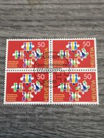 Briefmarken Sammlung, Zensuser, 50 Rappen, 4 Stück