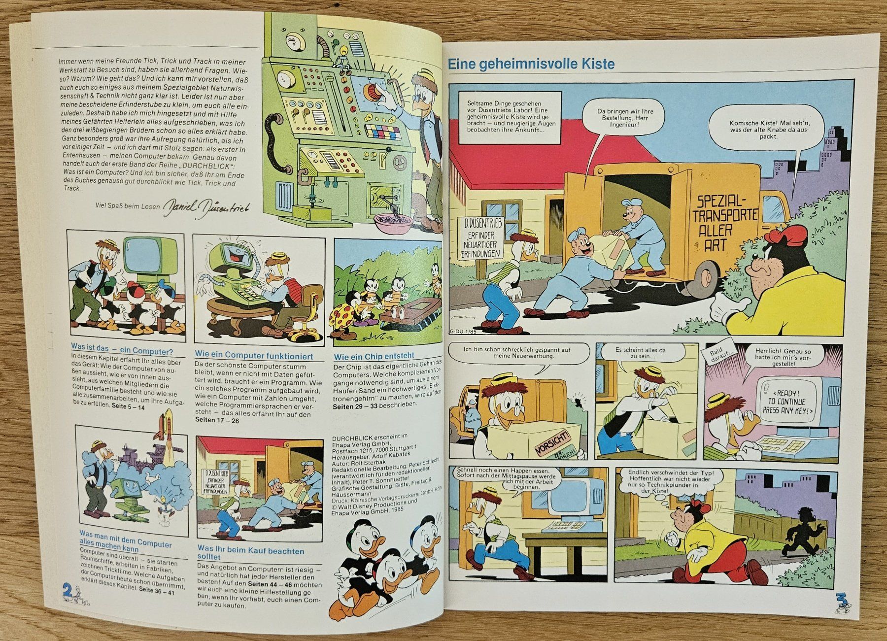 Fumetti: Daniel Düsentrieb erklärt: Computer – Usato da Schaffhausen venduto da asyouwestley 3