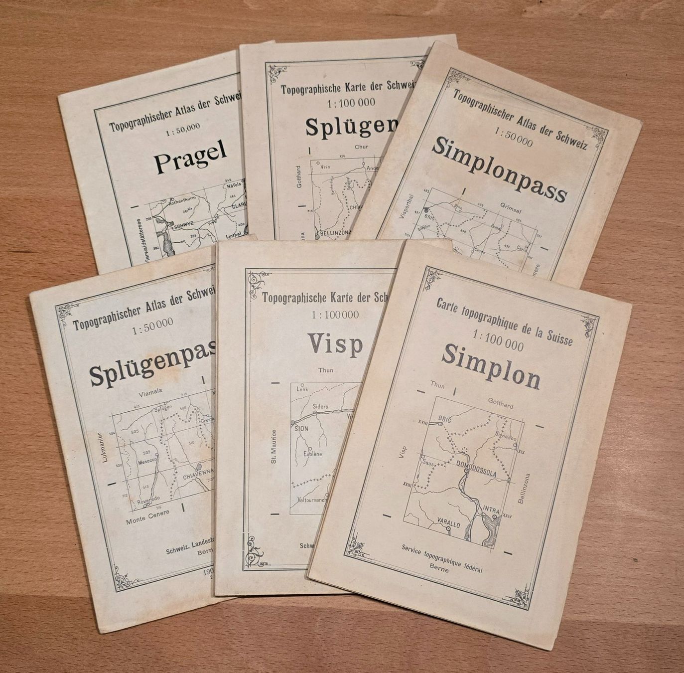 Cartine & Atlanti: Topographische Karten der Schweiz – Usato da Samstagern venduto da huha60