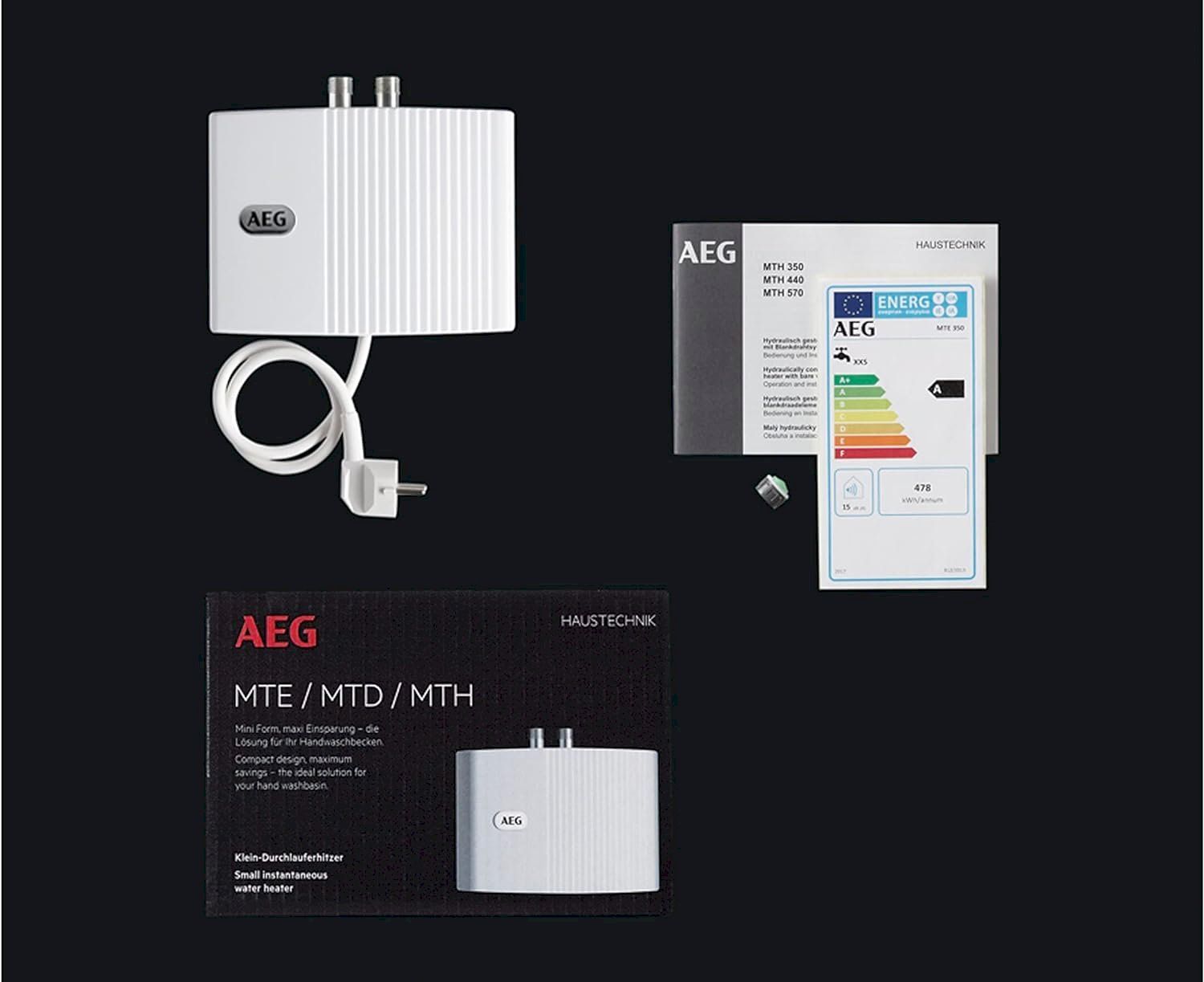 Sanitari: AEG MTH 350 Klein-Durchlauferhitzer – Nuovo e nell'imballaggio originale da Bottighofen venduto da zaap 3