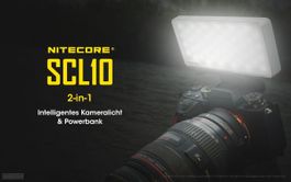 Nitecore Kamera Licht  SCL10 inkl. Powerbank