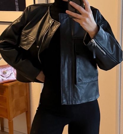 Zara Lederjacke limitierte Edition Gr .M ( echtes Leder)