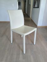Esszimmer Stühle, hochwertiges Echtleder beige, 6Stk.
