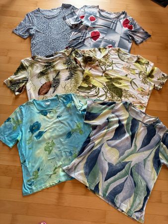 6 Damen T-Shirts in ca. Grösse 42