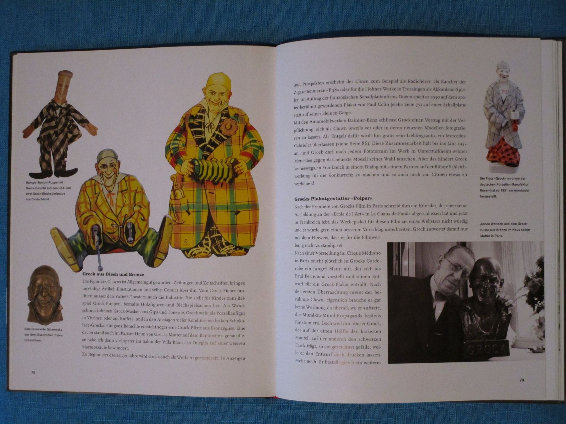 Statuette: Clown GROCK  Figur & Buch – Usato da Ermatingen venduto da Kobold007 7