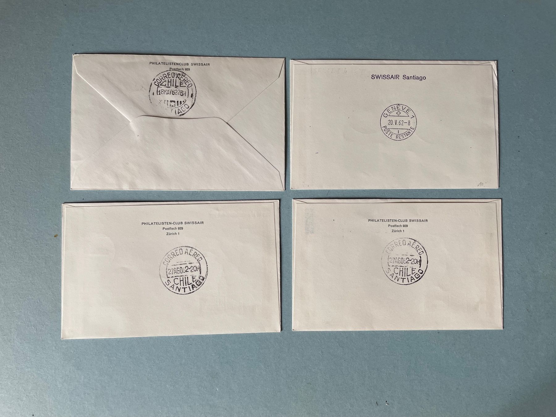 Tutti i francobolli: 9 FDCs Erstflüge Swissair 1962 – Usato da Zürich venduto da stzepp 3