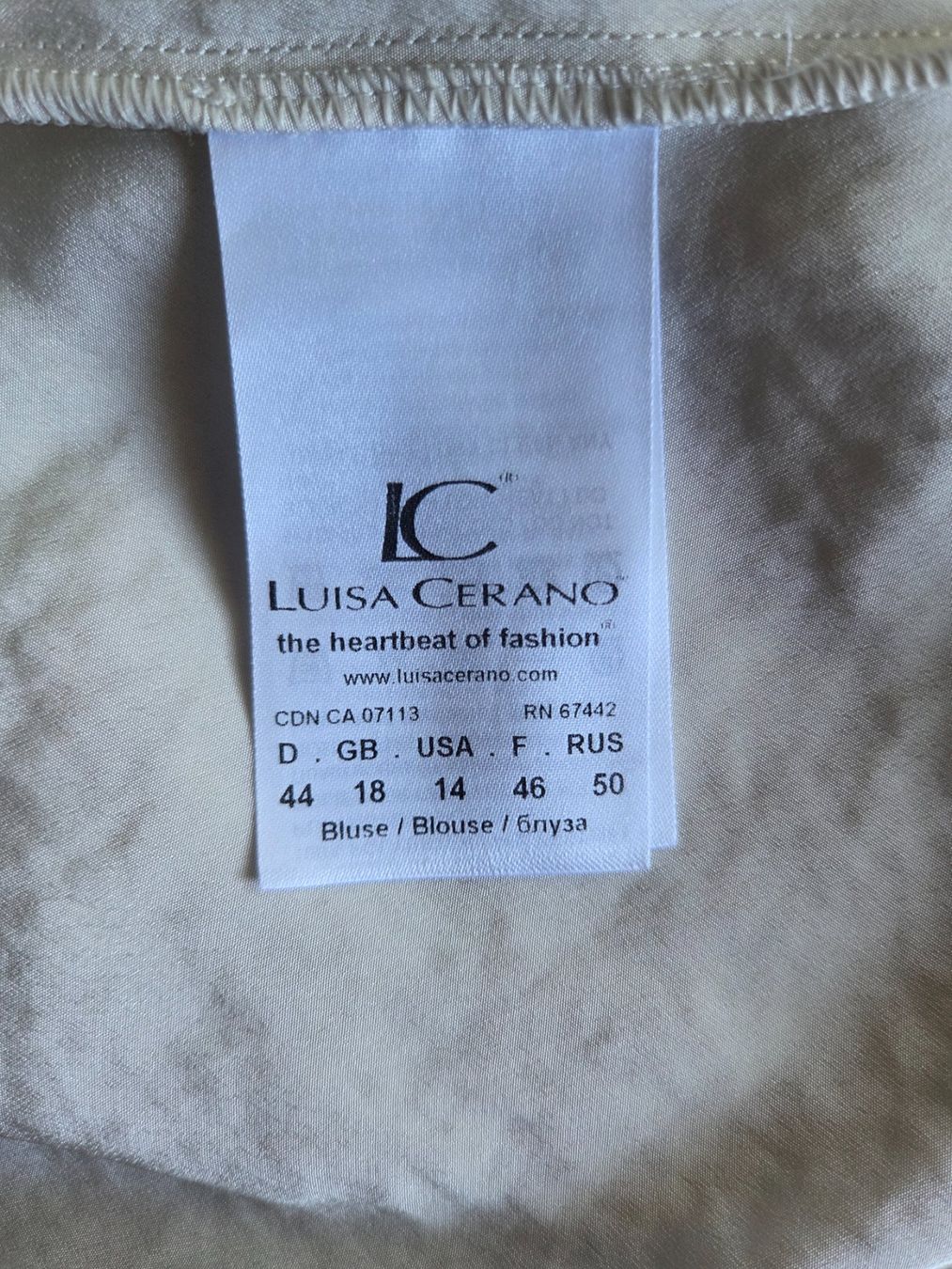 Luisa Cerano Camicette: Luisa Cerano Bluse neuwertig – Usato da Zürich venduto da Stephs13 5