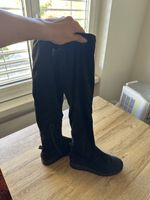 Over-knee black boots size 39