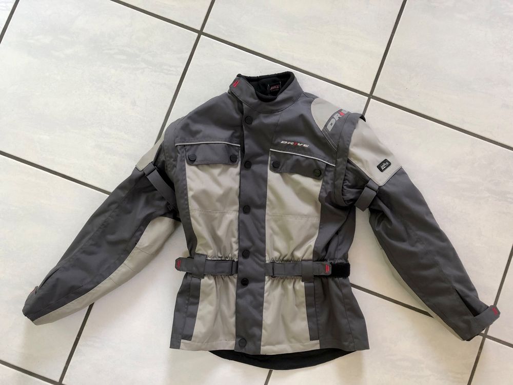 RO432k Kinder Motorradjacke Mit Reflektoren - Wasserdicht, Winddicht, Verstellbar, Größe Wählbar
