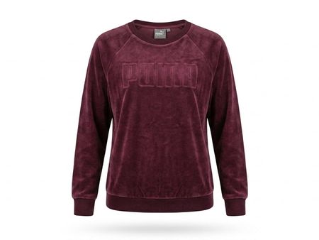 Puma Pullover Samtoptik Bordeaux Grösse 36 Zustand gut