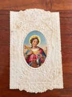 Antike Heiligenbild ev. St. Elisabeth von Thüringen geprägt