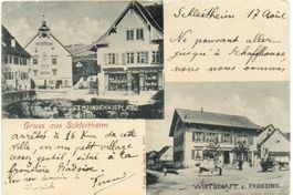 2-Bild-AK Gruss aus SCHLEITHEIM