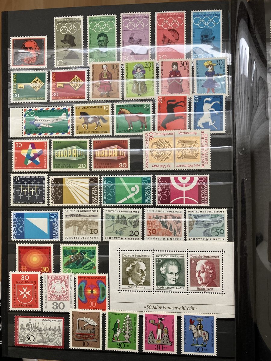 Tutti i francobolli: Deutschland BRD Postfrisch 1954-1971 6s mit Blocks – Nuovo (secondo la descrizione) da Cham venduto da Diablo1232 3