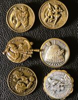 Jura Carnaval Bassecourt Delémont médaille Insigne 6 pcs