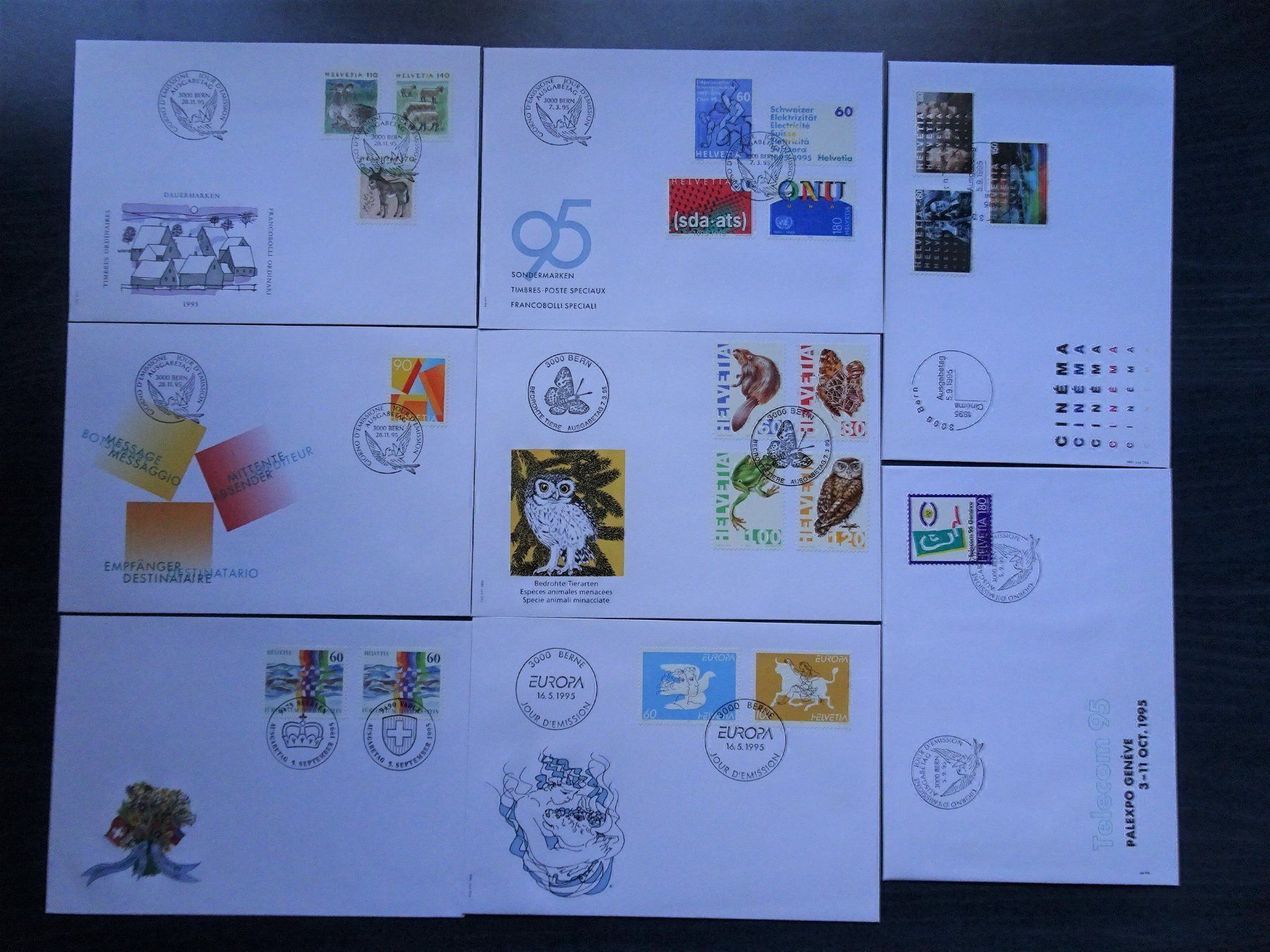 Tutti i francobolli: FDC 1995 – Nuovo (secondo la descrizione) da Aadorf venduto da Chnorli-Furz