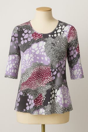 Dament-Shirt / T-Shirt Damen dreiviertel mehrfarbig