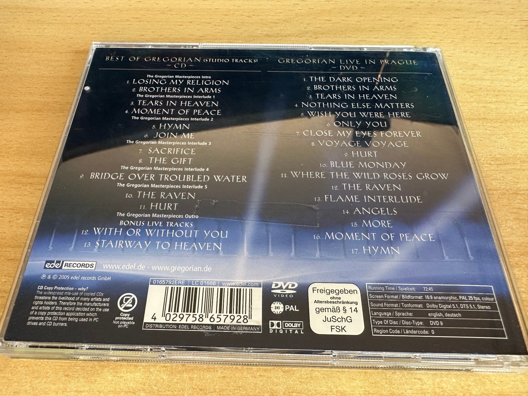 CD: E2 Gregorian – The Masterpieces - CD & DVD – Usato da Rikon im Tösstal venduto da Alpenmutz 1