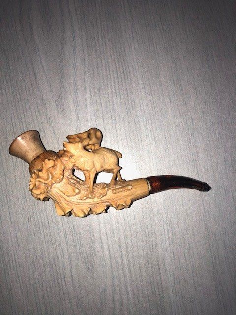 Pipe & Accessori: Meerschaumpfeife Bernstein – Usato da Kräiligen venduto da hkk 1