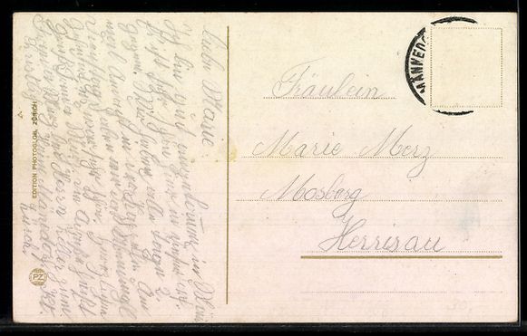 Cartes postales: AK Männedorf, Ortsansicht mit Bahnhof – D'occasion à Berlin par bartko-reher 1