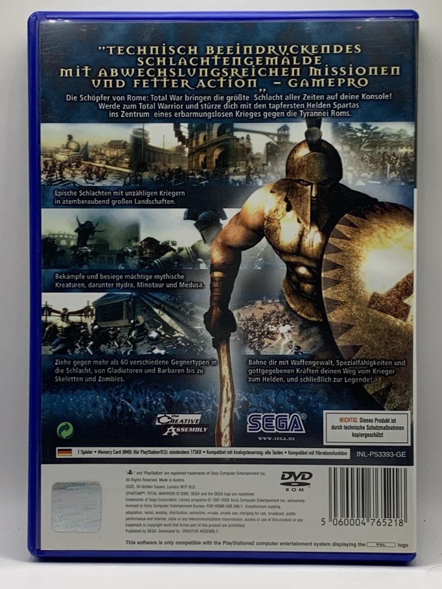 Sony Spiele: Spartan: Total Warrior - PS2 – Gebraucht aus Ostermundigen von RG-Collector 1
