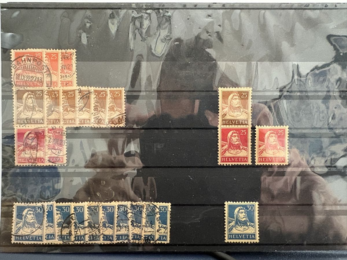 Tutti i francobolli: Tellbrustbild SBK126 bis 160 – Usato da Steckborn venduto da heg_sd2b 3