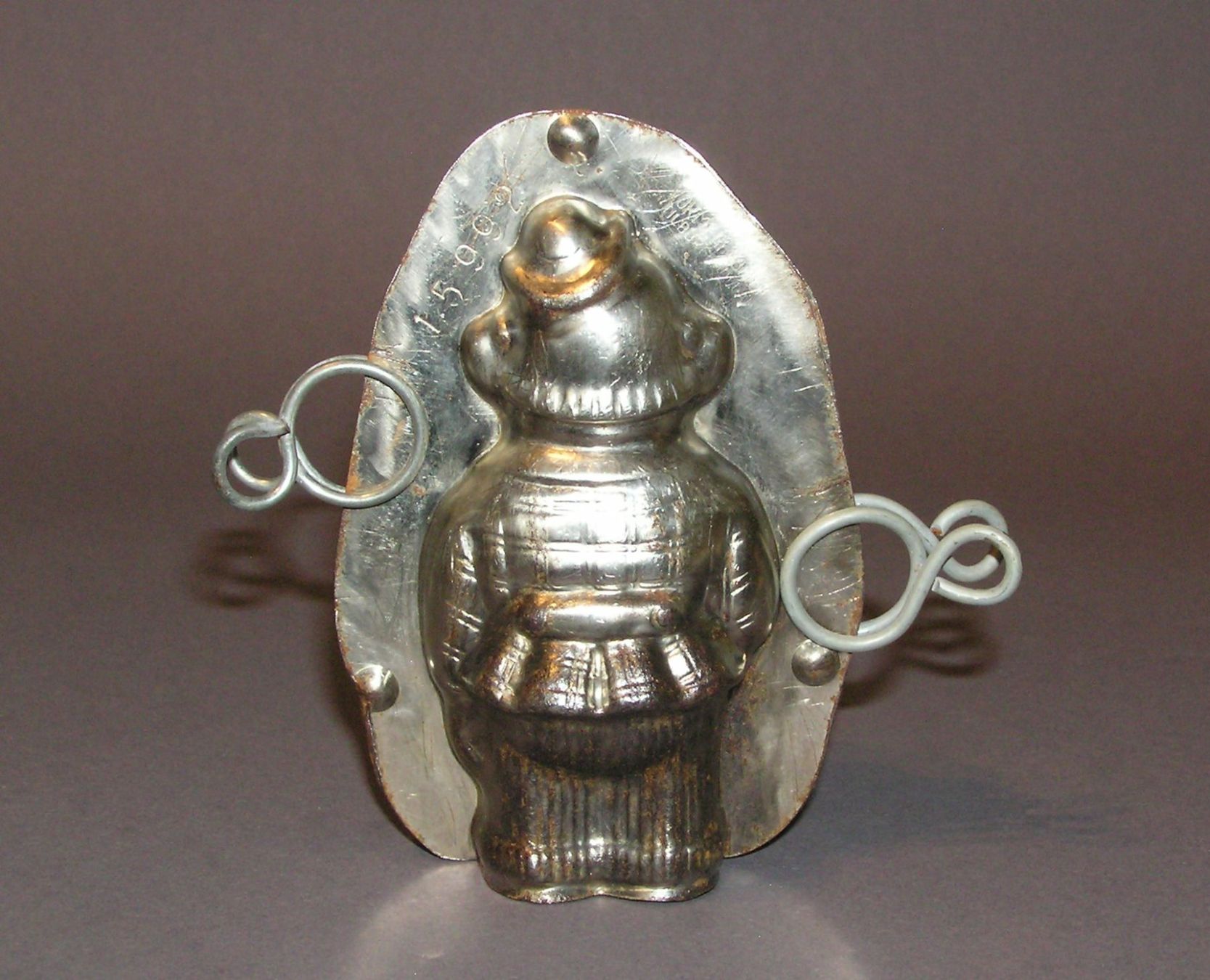 Statuette: ALTE SCHKOLADENFORM GIESSFORM FIGUR LUSTIGER MANN – Usato da Grenchen venduto da Antique-hunter 1