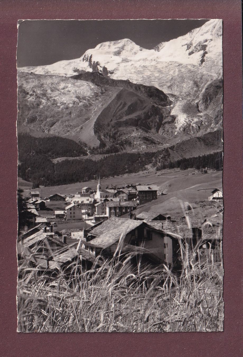 Cartoline postali: SAAS-FEE - Alphubel - 1954 – Usato da Pully venduto da nicecards