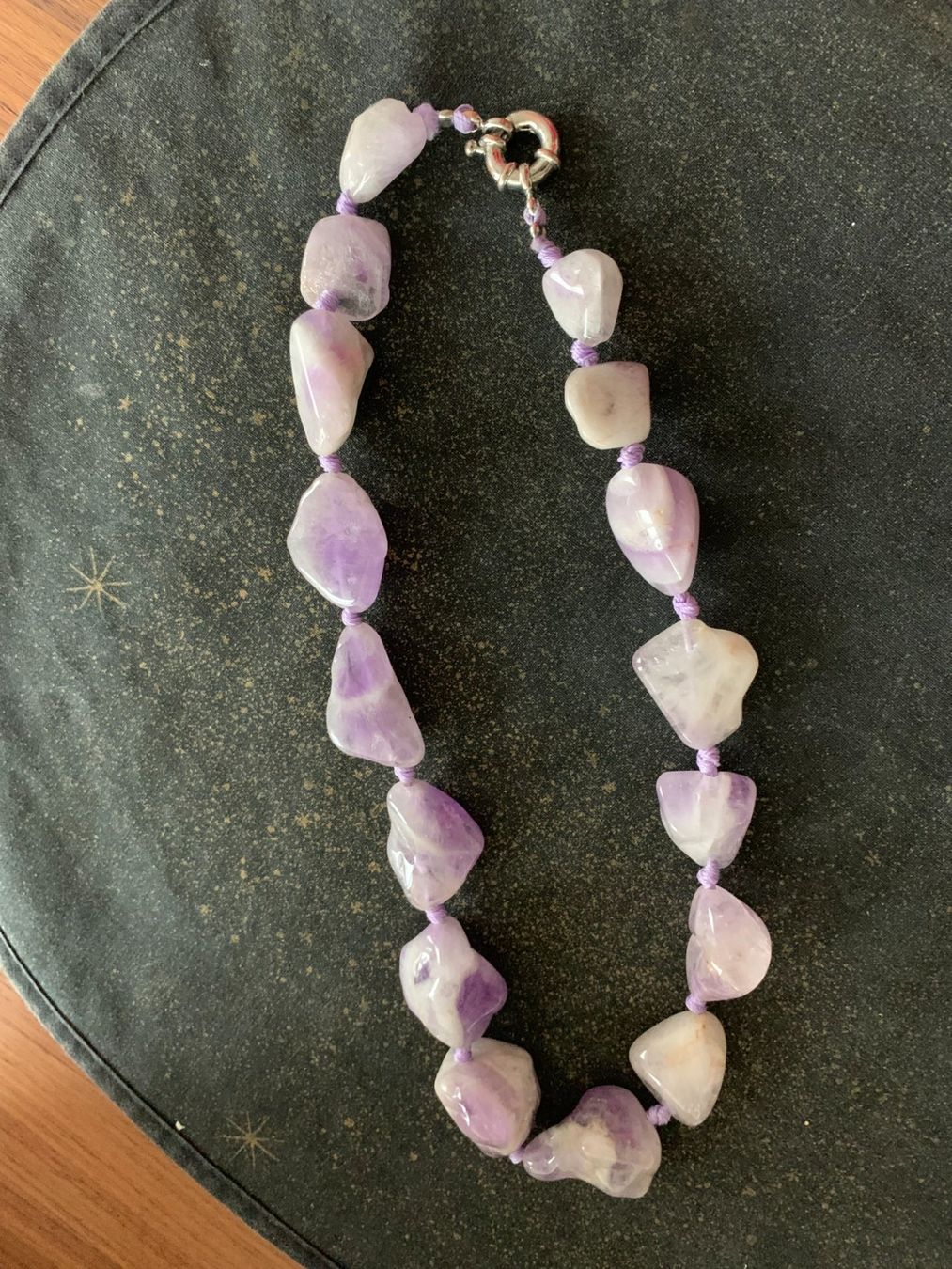 Catenine: Halskette  Amethyst, geknüpft – Usato da schmerikon venduto da nicole091 5
