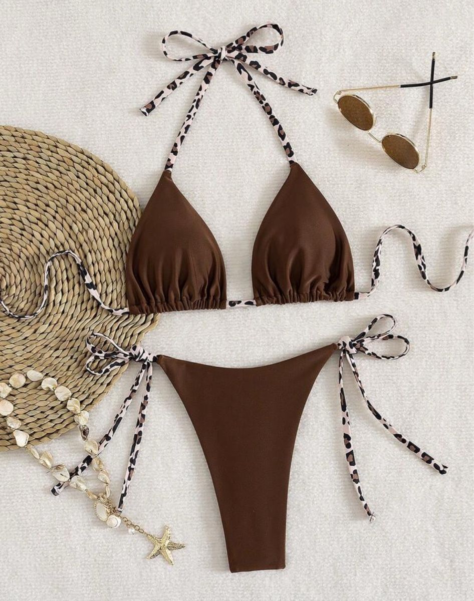 Costumi da bagno & Bikini: NEU: Bikini braun mit Leopardenmuster Grösse S – Nuovo e nell'imballaggio originale da Ittigen venduto da carpediempotato 1