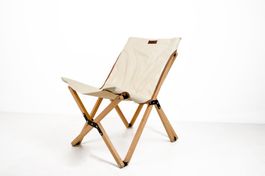 Campingstuhl Wild Land Outdoor Bamboo Canvas Chair HOLZ