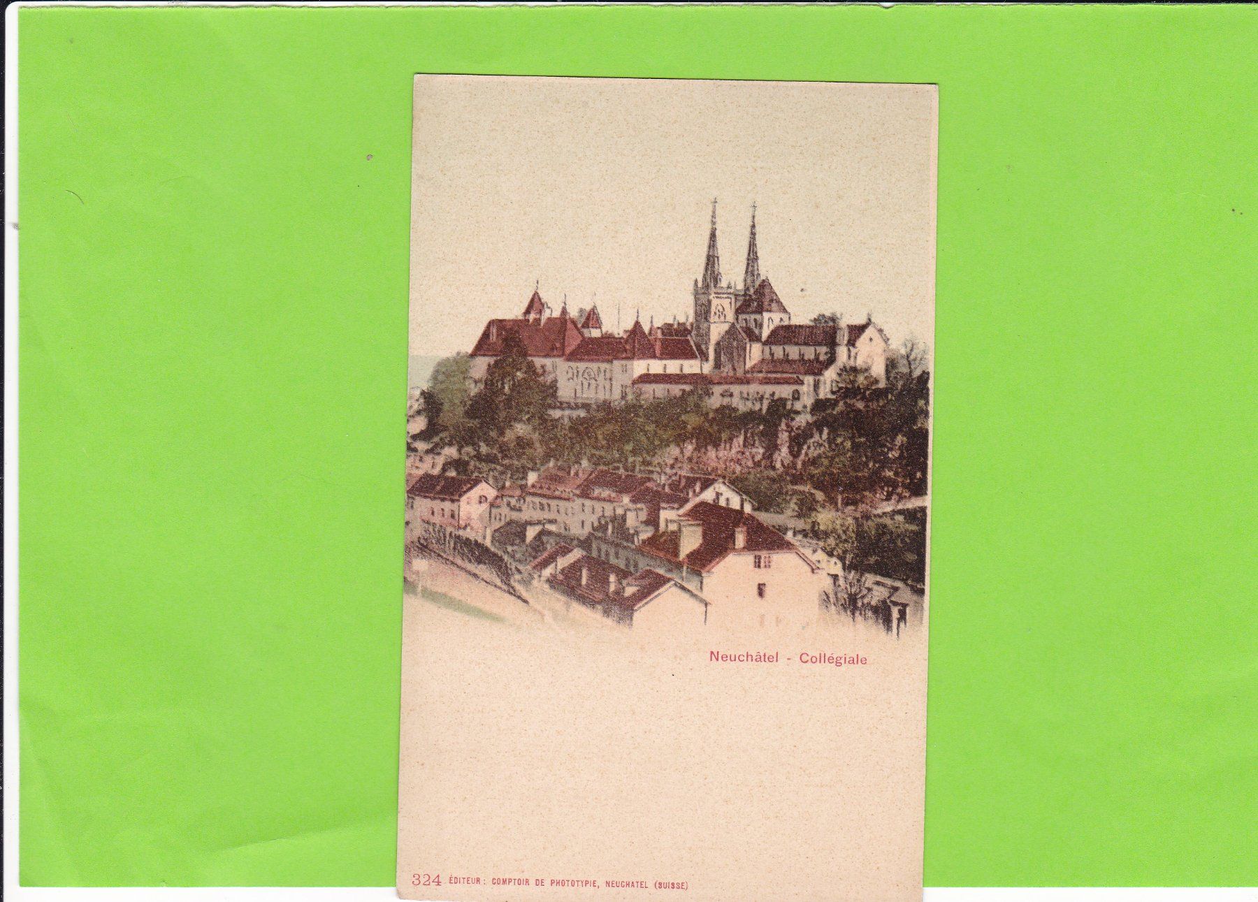 Cartes postales: Neuchâtel-Collégiale – D'occasion à St. Peterzell par neckertal