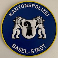 Kantonspolizei Basel-Stadt Wappen, Durchmesser 10cm Klett.