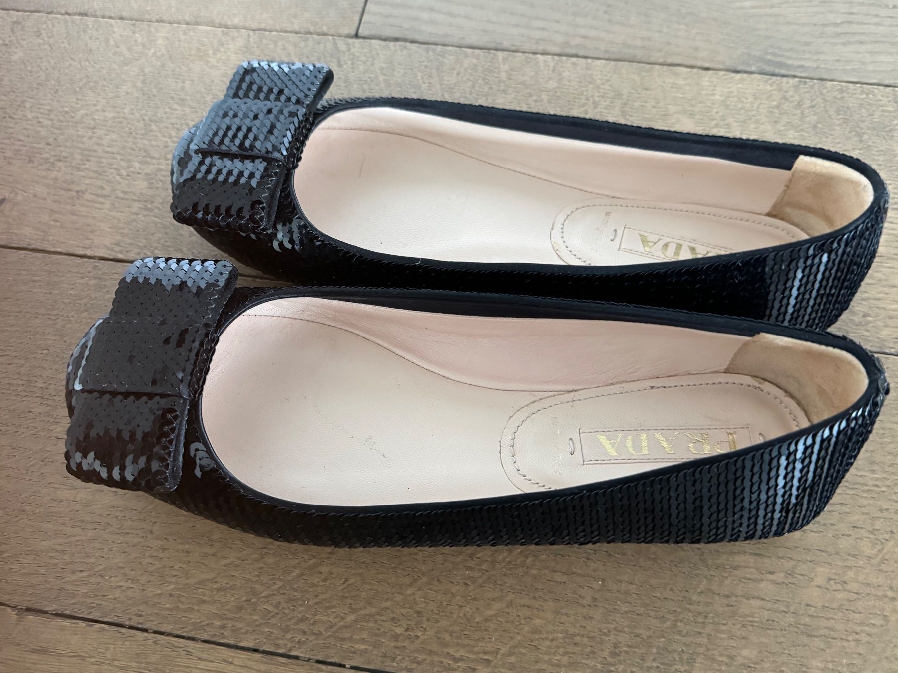 Prada Damenschuhe: Ballerina von Prada, schwarz, Grösse 37 – Neu (gemäss Beschreibung) aus Bolligen von Newyork63