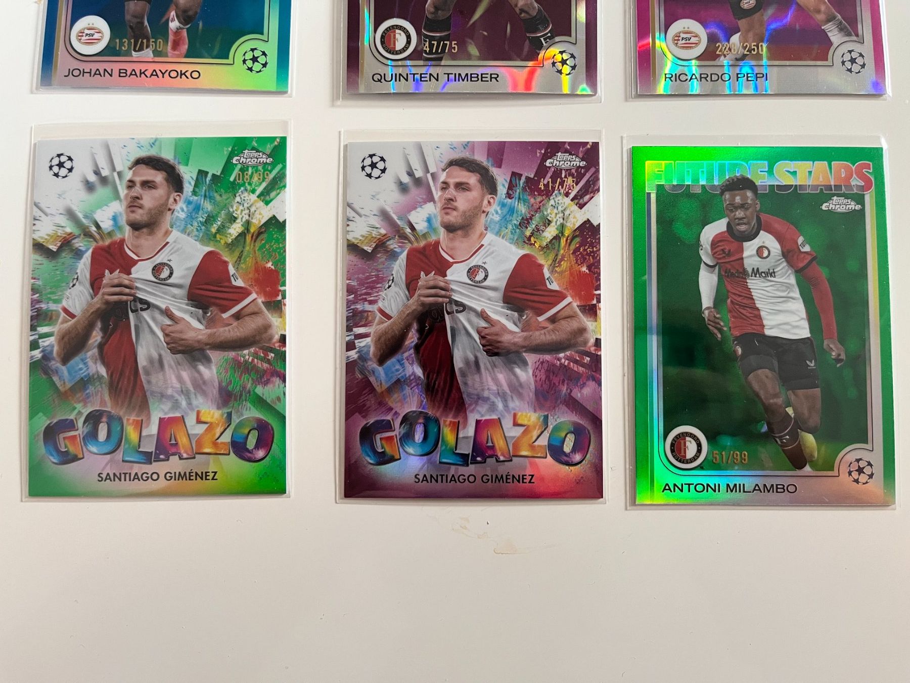 Topps Carte collezionabili: 7 x Numbered Topps Chrome Feyenoord / PSV – Usato da Thun venduto da sci_lz9x 1
