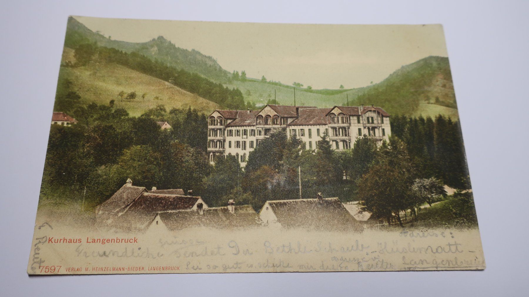 Cartoline postali: Kurhaus Langenbruck  1902 – Usato da Cormoret venduto da Pascalll2001 1