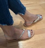 Sandale rosa/gold Gr. 40