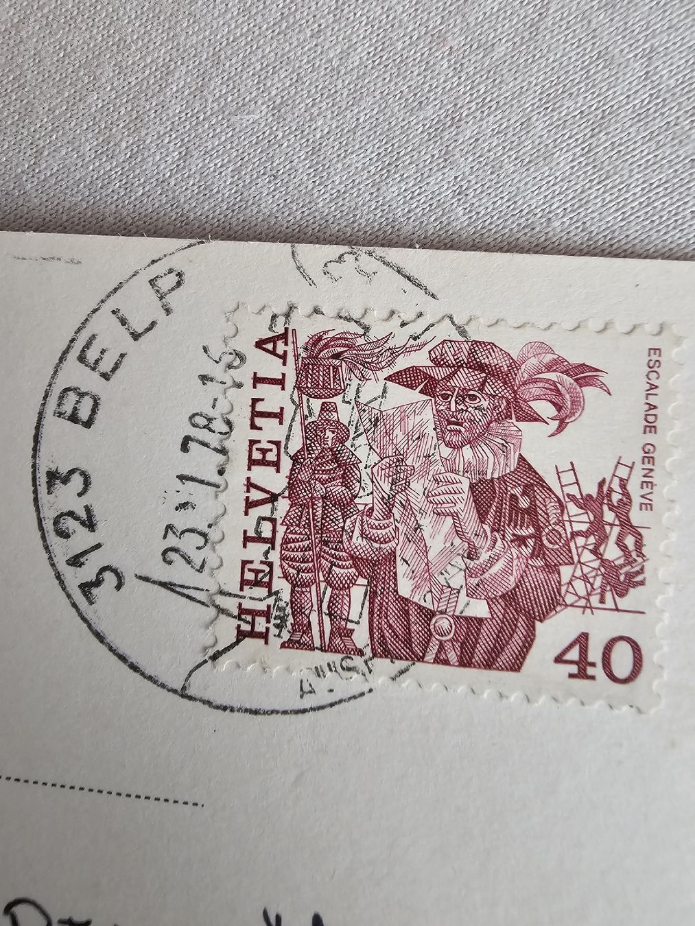 Ansichtskarten: Ansichtskarte Schweiz Belp Bern 1978 – Gebraucht aus Bütschwil von Taranabo 2