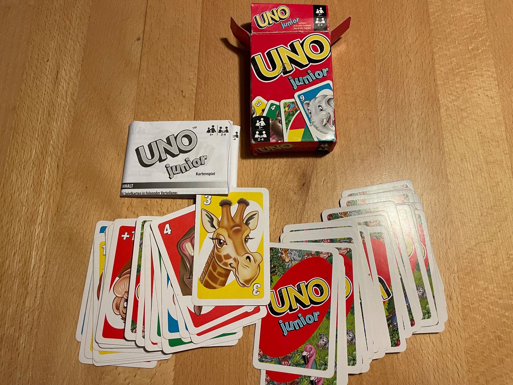 Ravensburger Jeux: 3 Karten/Würfelspiele, Uno Junior, schw.Peter, – D'occasion à Cham par 2eye