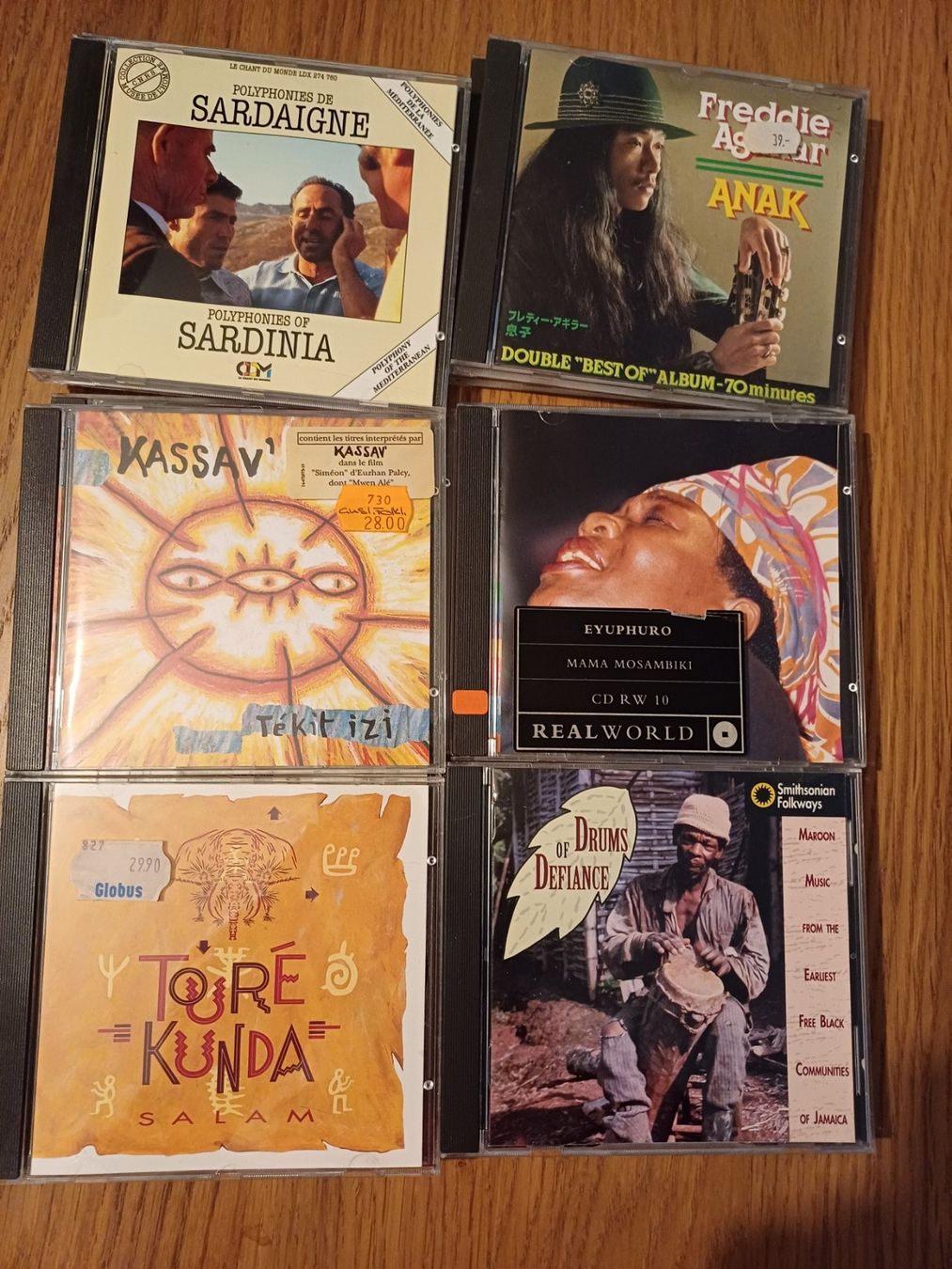CD: 17 CD World Music diverse Länder/Interpreten – Usato da Zürich venduto da Atad 1
