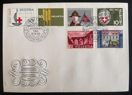 FDC Werbepostmarken 1963
