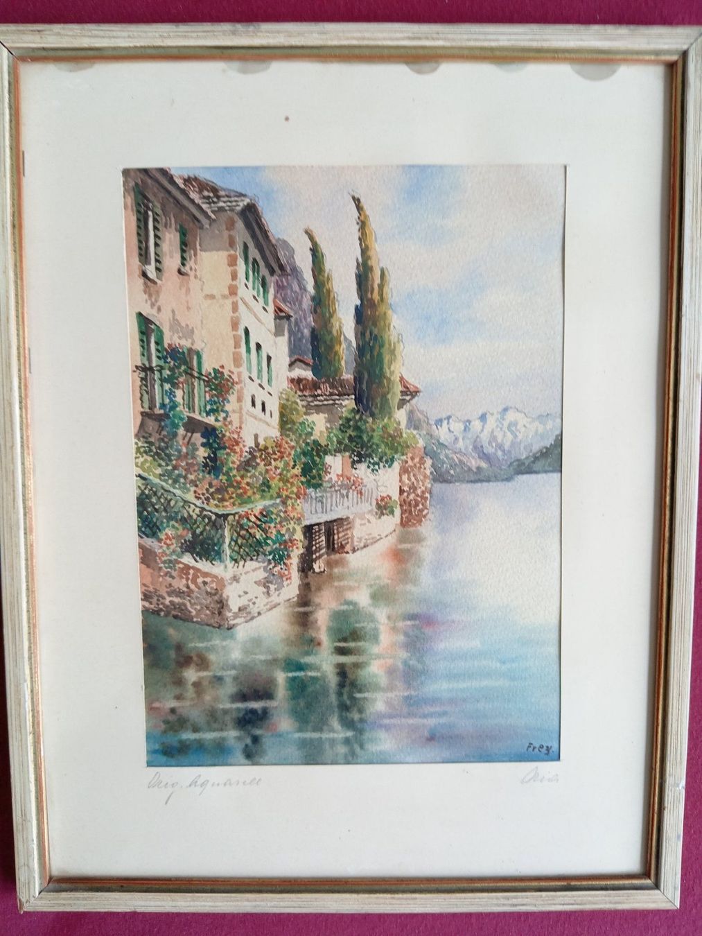 Dipinti: Original Aquarell Gandria – Usato da Goldach venduto da Stricklinger