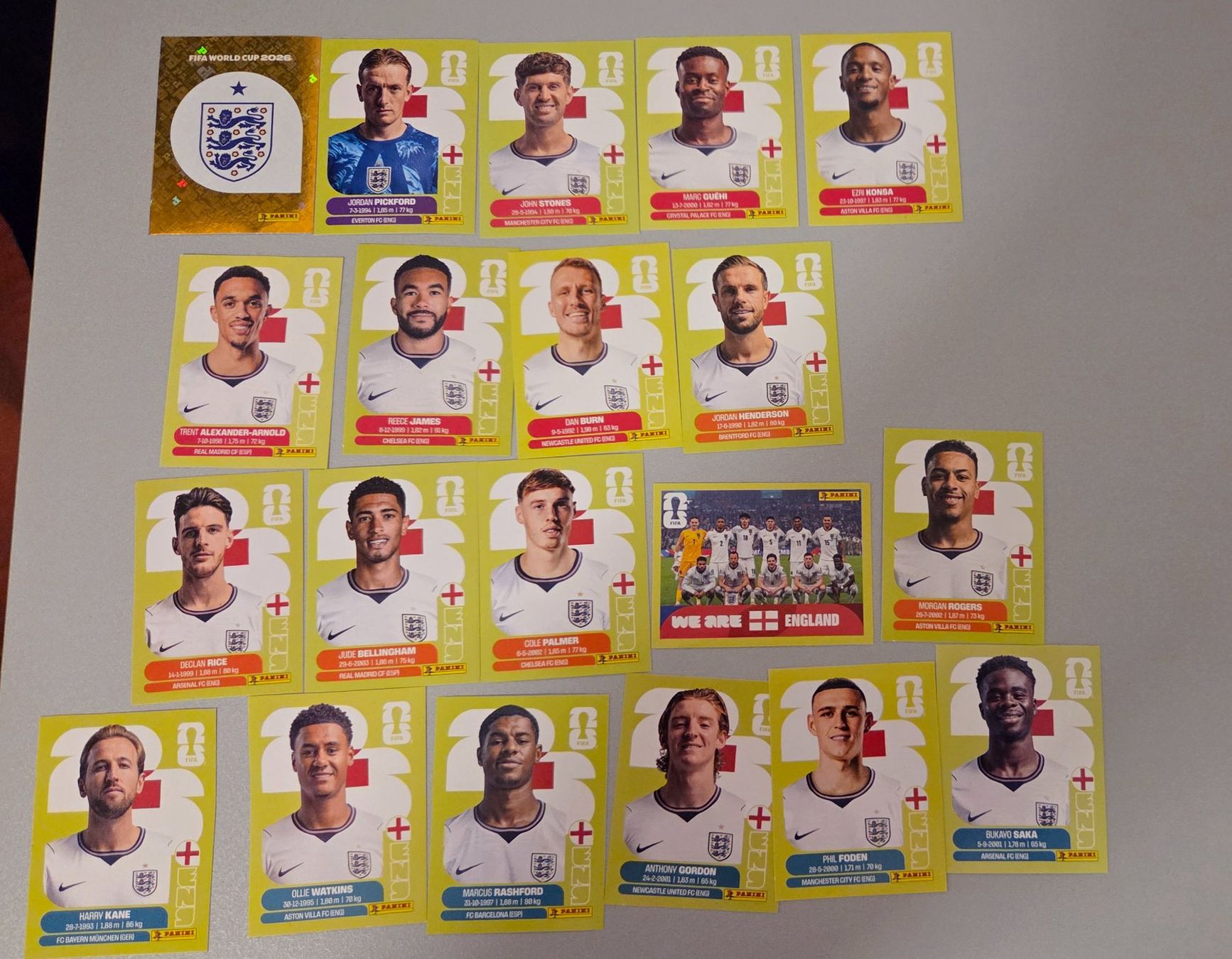 Panini Sammelbilder & Trading cards: Lot complet Angleterre – Neu (gemäss Beschreibung) aus martigny von cri_b6mg