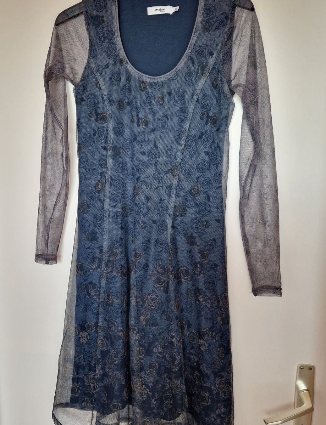 Vestiti: Robe Bleu gris - Marque Myrine – Usato da Crassier venduto da steff2000