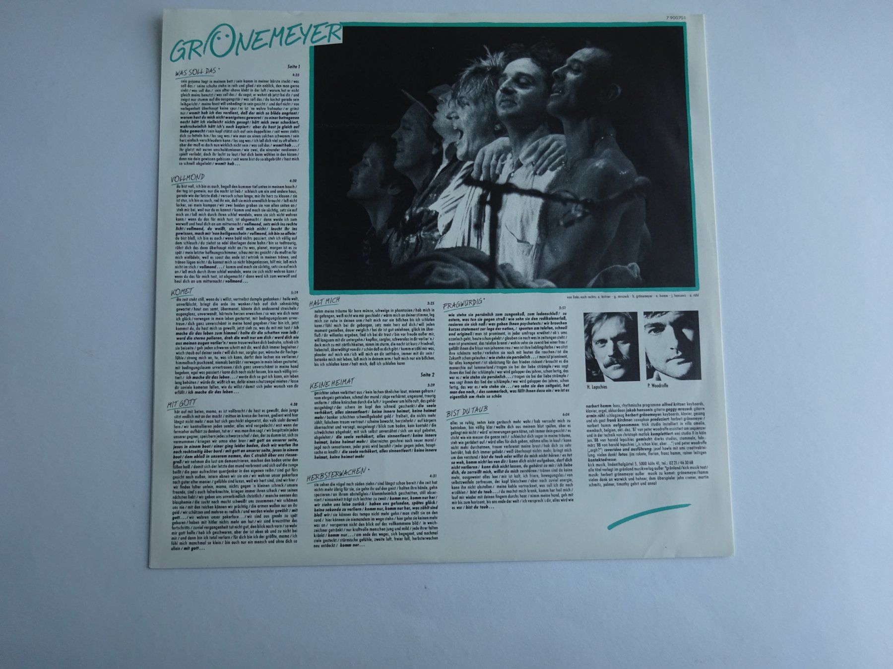 Dischi in vinile: Herbert Grönemeyer - Ö von 1988 – Usato da Birmenstorf venduto da Poweroldies 6